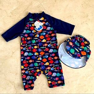 Brand New Two-piece Toddler Swimming Suit 12-24m